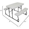 image:imageStansport Compact Portable Kids Picnic Table  Foldable SpaceSaving Design with Locking Legs  Lightweight Childrens Picnic Set for Travel Parks Campsite  Durable Steel Frame amp Easy Clean SurfaceKids