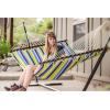 image:imageStansport Outdoor Camping Hammock with Pillow and StandBlueGreenRed