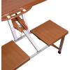 image:imageStansport Picnic Table and Umbrella Combo  BrownStandard Version