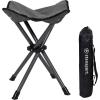 image:imageStansport Apex FoldUp Stool G140  BlackGrey Portable and Lightweight Stool for Camping Fishing Hiking Backpacking and More  300 lbs weight capacity