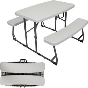 image:imageStansport Compact Portable Kids Picnic Table  Foldable SpaceSaving Design with Locking Legs  Lightweight Childrens Picnic Set for Travel Parks Campsite  Durable Steel Frame amp Easy Clean SurfaceKids