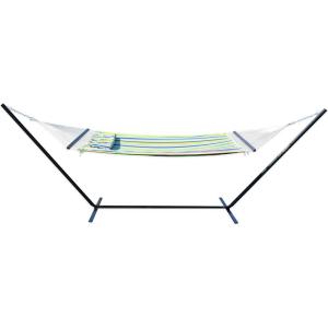 image:imageStansport Outdoor Camping Hammock with Pillow and StandBlueGreenRed