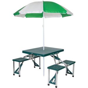 image:imageStansport Picnic Table and Umbrella Combo  GreenImproved New Version