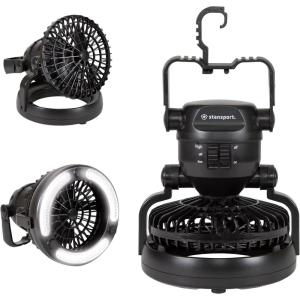image:imageStansport 450 18LED Camping Lantern with Fan  Black