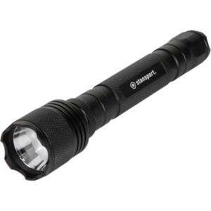 image:imageStansport HeavyDuty Tactical Flashlight WBatteries  Cree T6 Bulb  500 Lm Black One Size 102500