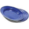 image:imageStansport Deluxe 24Piece Enamel Tableware Set  Enamel Plates and Bowls Lightweight and Durable Camp Dish Set for Camping and Backpacking Plates and Bowls for 4 PeopleBlue