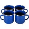 image:imageStansport Deluxe 24Piece Enamel Tableware Set  Enamel Plates and Bowls Lightweight and Durable Camp Dish Set for Camping and Backpacking Plates and Bowls for 4 PeopleBlue
