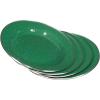 image:imageStansport Deluxe 24Piece Enamel Tableware Set  Enamel Plates and Bowls Lightweight and Durable Camp Dish Set for Camping and Backpacking Plates and Bowls for 4 PeopleGreen