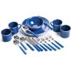 image:imageStansport Deluxe 24Piece Enamel Tableware Set  Enamel Plates and Bowls Lightweight and Durable Camp Dish Set for Camping and Backpacking Plates and Bowls for 4 PeopleBlue