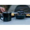 image:imageStansport Deluxe 24Piece Enamel Tableware Set  Enamel Plates and Bowls Lightweight and Durable Camp Dish Set for Camping and Backpacking Plates and Bowls for 4 PeopleBlack