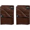 image:imageStansport LightDuty RipStop Tarp 8 x 10  Brown U8105 X 7  Two Pack
