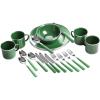 image:imageStansport Deluxe 24Piece Enamel Tableware Set  Enamel Plates and Bowls Lightweight and Durable Camp Dish Set for Camping and Backpacking Plates and Bowls for 4 PeopleGreen