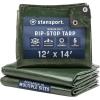 image:imageStansport MediumDuty RipStop Tarp 8 x 10  Dark Green T810  Medium Duty Waterproof for Outdoor Camping  5 Mil Thick Durable and Reliable Cover for All Your Camping Needs12 X 14Feet