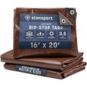 image:imageStansport LightDuty RipStop Tarp 8 x 10  Brown U81016 x 20  One Pack