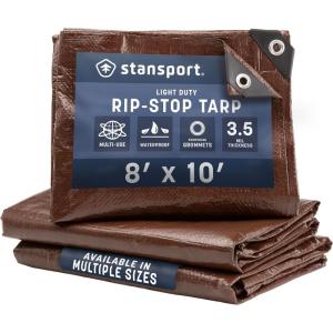 image:imageStansport LightDuty RipStop Tarp 8 x 10  Brown U8108 x 10  One Pack