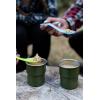 image:imageStansport Stainless Steel Camping Cookware Set  Durable Nesting Mess Kit for Backpacking Hiking amp Outdoor Cooking  Compact Portable Pot amp Pan with Carry Bag  Multiple Sizes for Family to Solo Use5 Piece Olive Drab