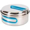 image:imageStansport Stainless Steel Camping Cookware Set  Durable Nesting Mess Kit for Backpacking Hiking amp Outdoor Cooking  Compact Portable Pot amp Pan with Carry Bag  Multiple Sizes for Family to Solo Use4 Piece