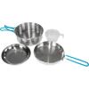 image:imageStansport Stainless Steel Camping Cookware Set  Durable Nesting Mess Kit for Backpacking Hiking amp Outdoor Cooking  Compact Portable Pot amp Pan with Carry Bag  Multiple Sizes for Family to Solo Use4 Piece
