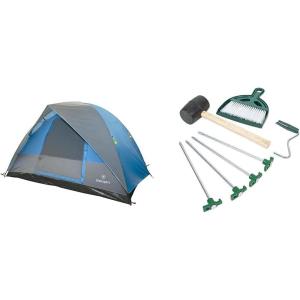 image:imageStansport Trinity River 6Person Dome Tent  3Season Family Camping Tent with FullLength Rainfly Gear Loft and Stargazing Mesh Roof  104 x 836 Person Tent  Essentials Kit