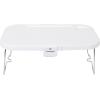 image:imageStansport Silicon Folding Basket with Table Top Lid  Portable Washing Basin Bucket Tub  Camping Travel  Storage Container Compact Laundry Dishes White Large