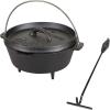 image:imageStansport PreSeasoned Cast Iron Dutch OvenWith Lid Lifter