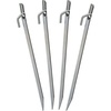 image:imageStansport 12 Steel Tent Stakes  4 Pack Silver 12 L x 075 W x 05 H